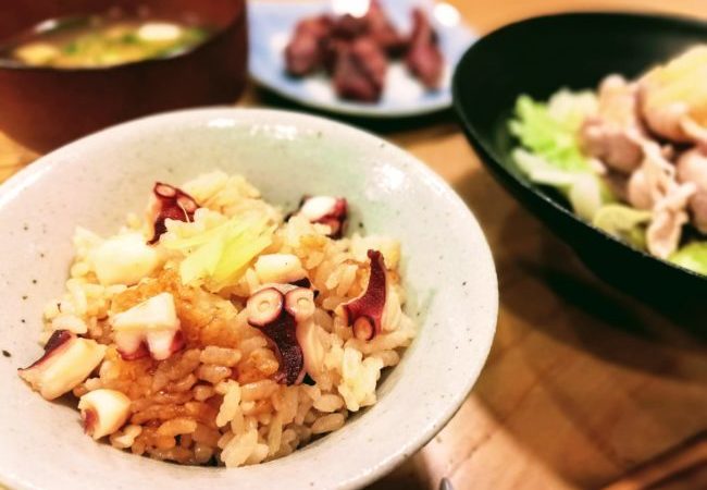 疲れたときに簡単でおすすめ【タコ飯】レシピ・献立・薬膳効能