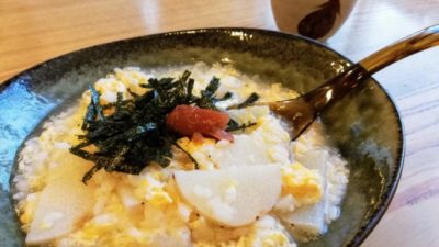 山芋入り卵粥のレシピ