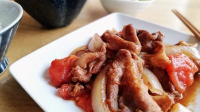 トマトと豚肉の甘辛炒めレシピ・献立・薬膳効能