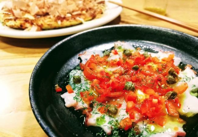 血管の老化予防に【タコとトマト、パプリカのカルパッチョ】レシピ・献立・薬膳効能‐美肌にも効果あり？